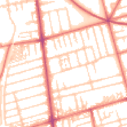 Daytime road noise heatmap for FY4 2EY