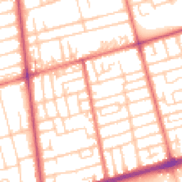 Daytime road noise heatmap for FY4 2FH