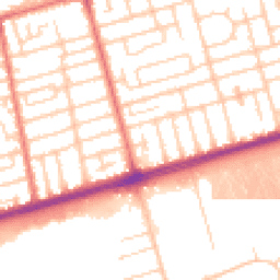 Daytime road noise heatmap for FY4 2PR