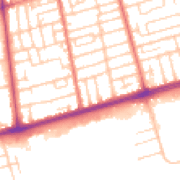 Daytime road noise heatmap for FY4 2QH