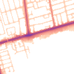 Daytime road noise heatmap for FY4 2QS
