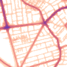 Daytime road noise heatmap for FY4 3AY