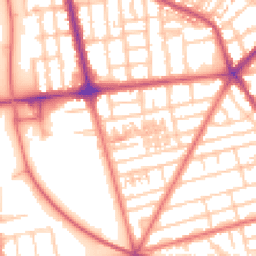 Daytime road noise heatmap for FY4 3BL