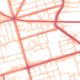 Daytime road noise heatmap for FY4 3JB