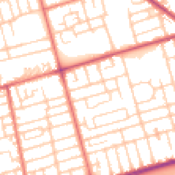 Daytime road noise heatmap for FY4 3PA