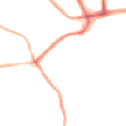 Night-time road noise heatmap for FY4 4EE