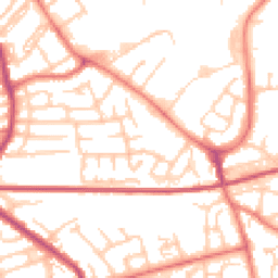 Daytime road noise heatmap for FY4 4YE
