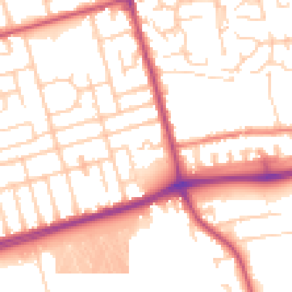 Daytime road noise heatmap for FY4 5BR
