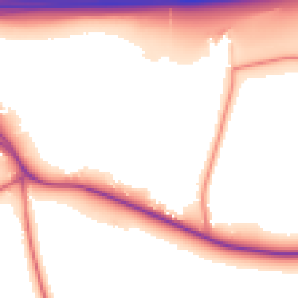 Daytime road noise heatmap for FY4 5JL