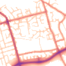Daytime road noise heatmap for FY4 5NX