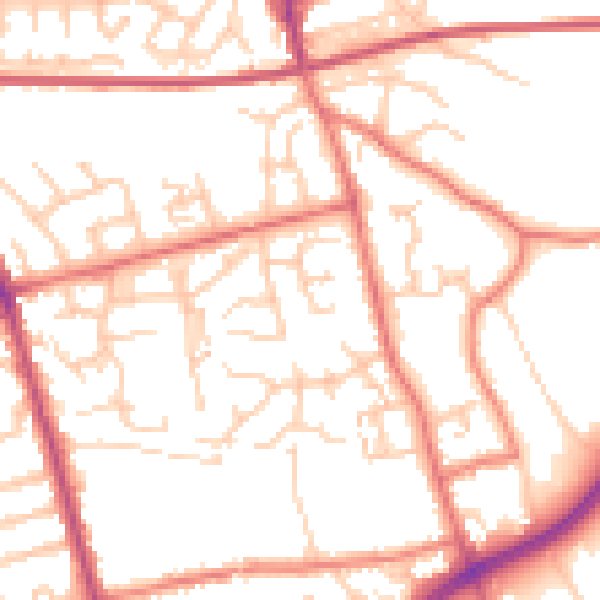 Daytime road noise heatmap for FY4 5RE
