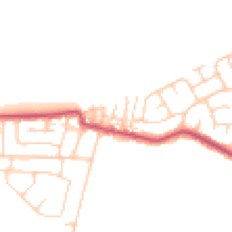 Daytime road noise heatmap for FY6 0AJ