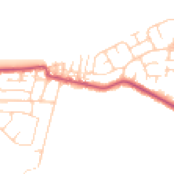 Daytime road noise heatmap for FY6 0AS