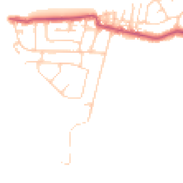 Daytime road noise heatmap for FY6 0AY