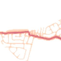 Daytime road noise heatmap for FY6 0BJ