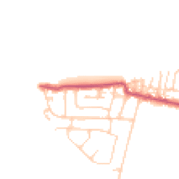 Daytime road noise heatmap for FY6 0BQ