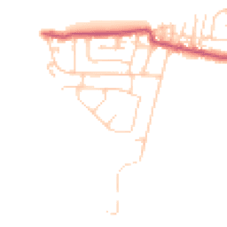 Daytime road noise heatmap for FY6 0DQ