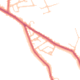 Daytime road noise heatmap for FY6 0EN