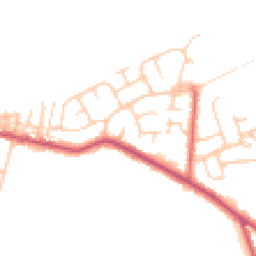Daytime road noise heatmap for FY6 0JZ