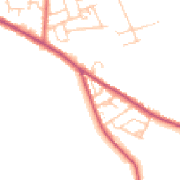 Daytime road noise heatmap for FY6 0LY