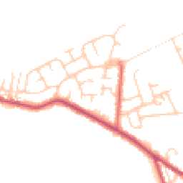 Daytime road noise heatmap for FY6 0NE