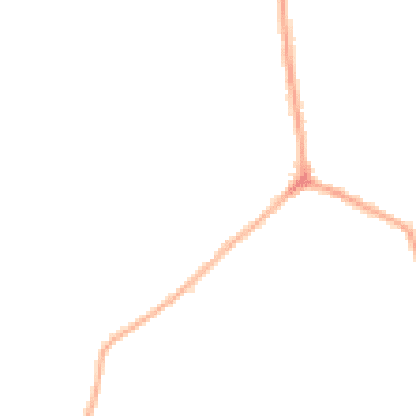 Night-time road noise heatmap for FY6 7PG