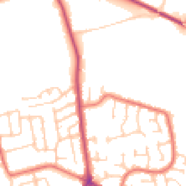 Daytime road noise heatmap for FY6 7UP