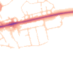 Daytime road noise heatmap for FY6 8JE