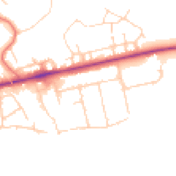 Daytime road noise heatmap for FY6 8JS