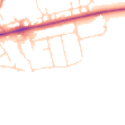 Daytime road noise heatmap for FY6 8JU