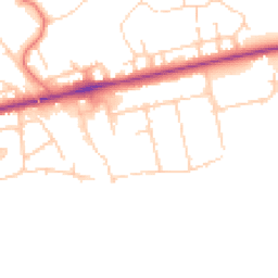 Daytime road noise heatmap for FY6 8JY