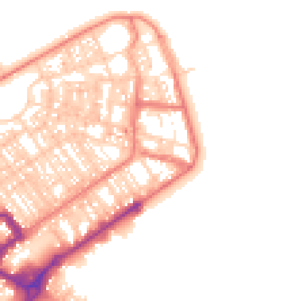 Daytime road noise heatmap for FY7 6AB