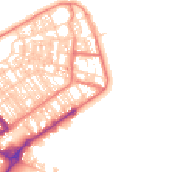 Daytime road noise heatmap for FY7 6AD