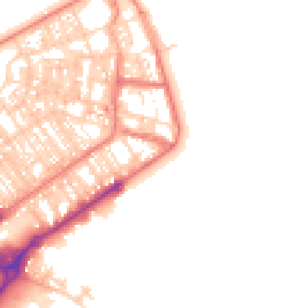 Daytime road noise heatmap for FY7 6AG