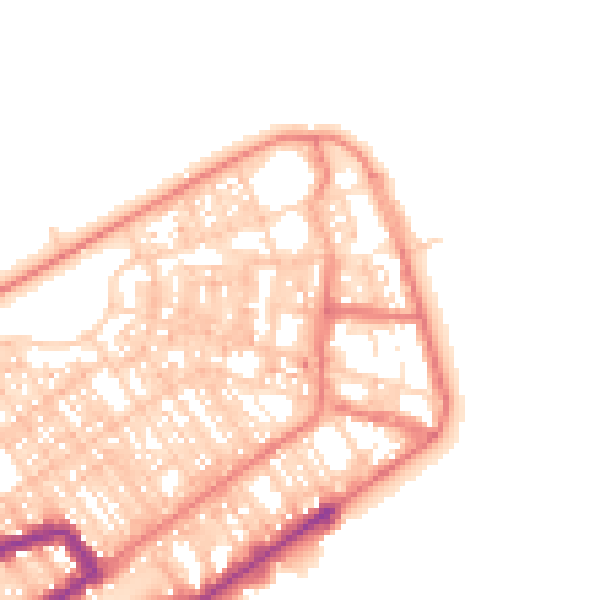 Daytime road noise heatmap for FY7 6AS