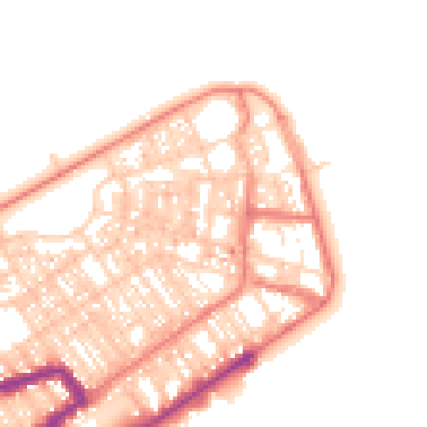 Daytime road noise heatmap for FY7 6AX