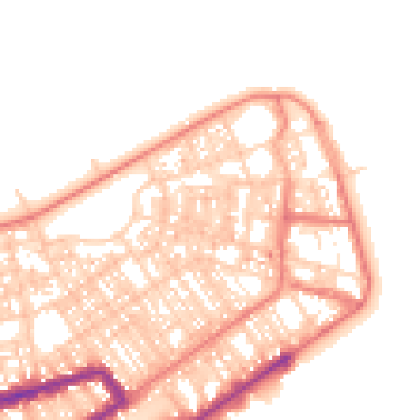 Daytime road noise heatmap for FY7 6BA