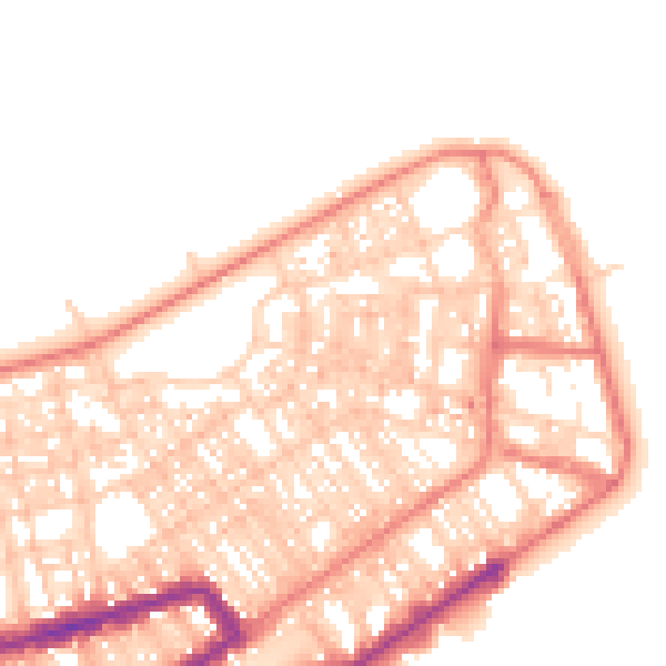 Daytime road noise heatmap for FY7 6BB