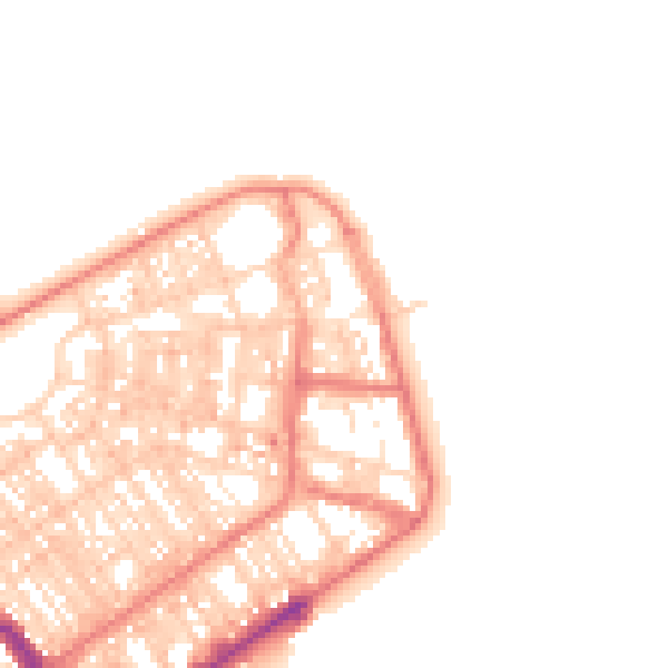 Daytime road noise heatmap for FY7 6BG