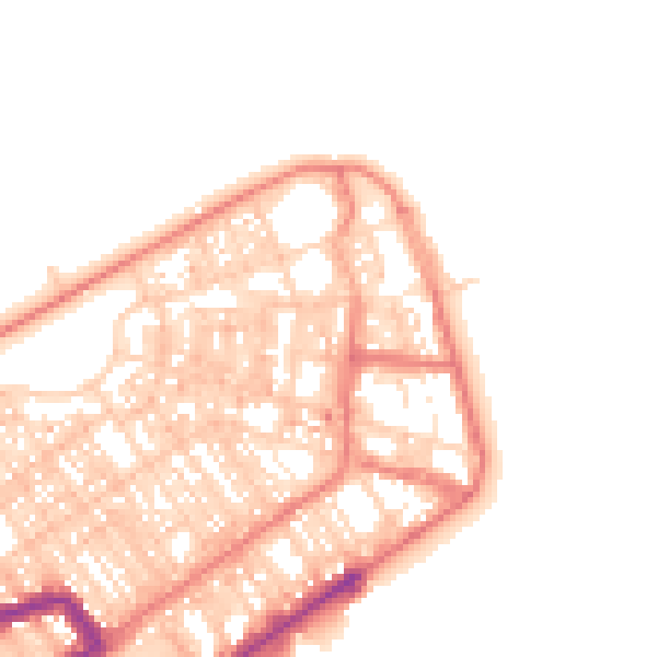Daytime road noise heatmap for FY7 6BH