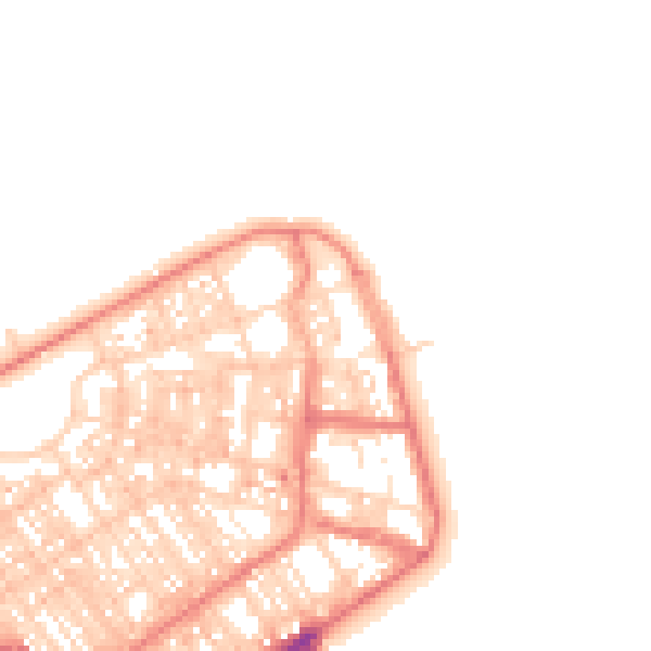 Daytime road noise heatmap for FY7 6BP
