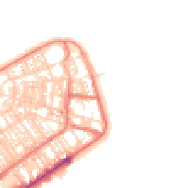 Daytime road noise heatmap for FY7 6BT