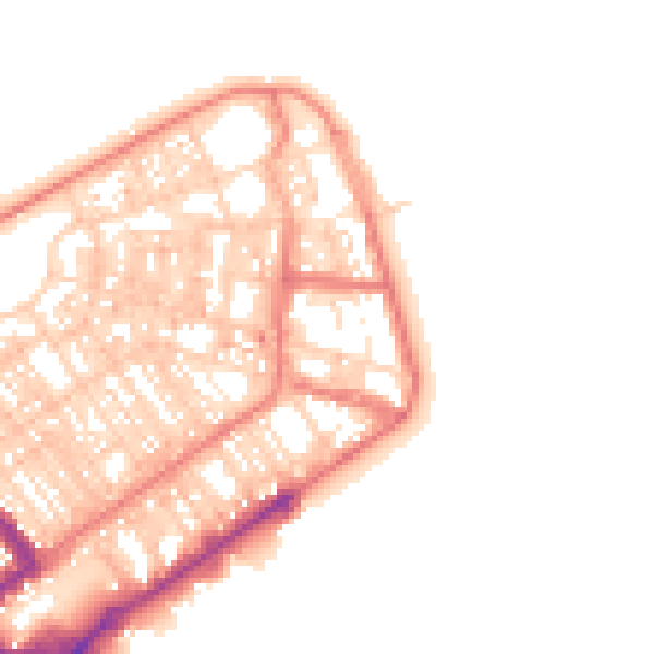 Daytime road noise heatmap for FY7 6BU