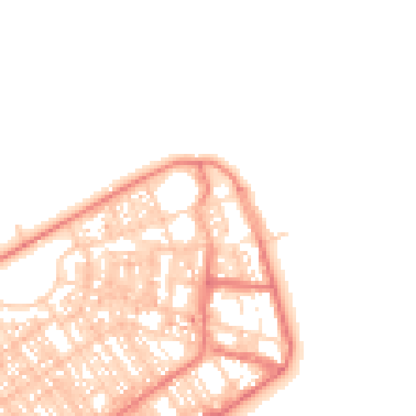 Daytime road noise heatmap for FY7 6BW