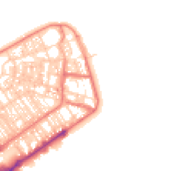 Daytime road noise heatmap for FY7 6BY