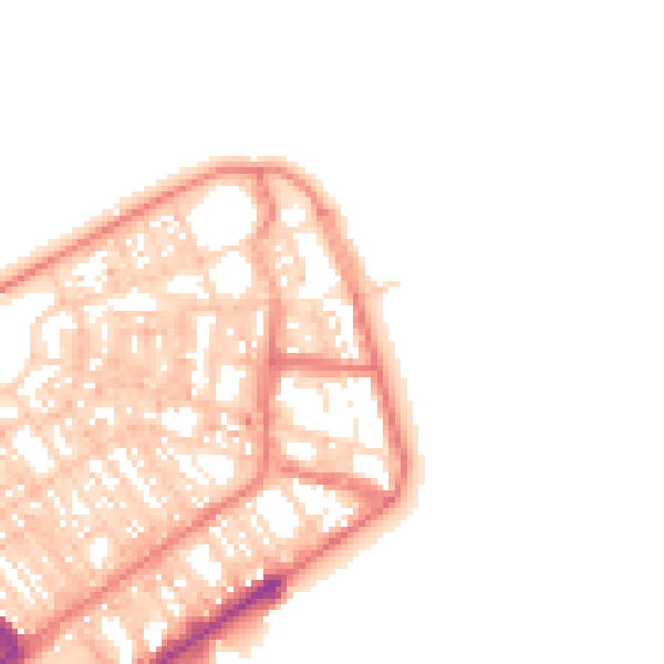 Daytime road noise heatmap for FY7 6DA