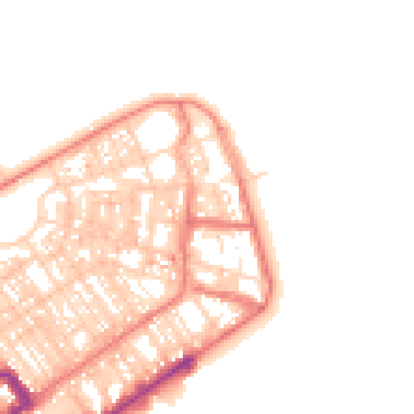 Daytime road noise heatmap for FY7 6DB