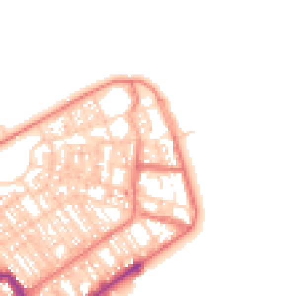 Daytime road noise heatmap for FY7 6DD