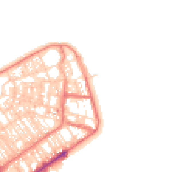 Daytime road noise heatmap for FY7 6DP