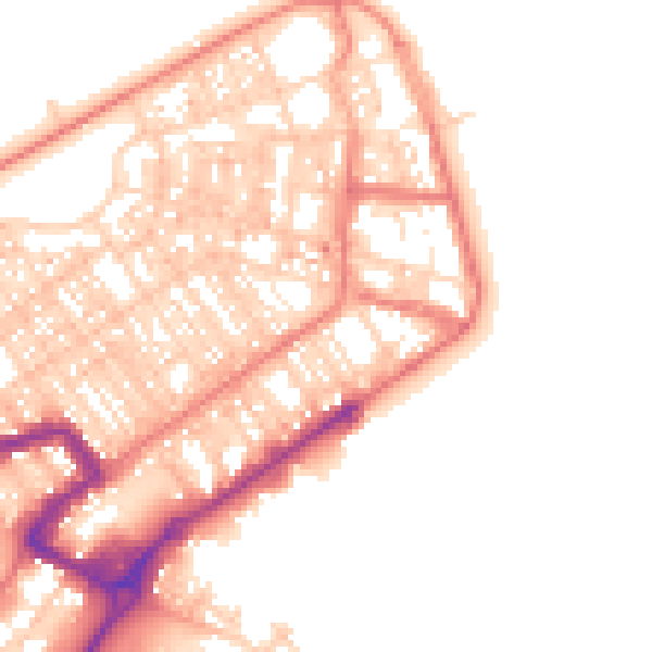 Daytime road noise heatmap for FY7 6DX